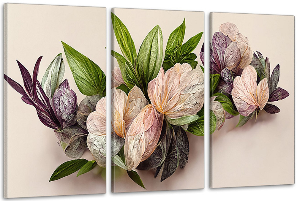 Модульна картина у вітальню/ спальню  Квіти      ART-156_3A 100х150 см Київ - фото 1