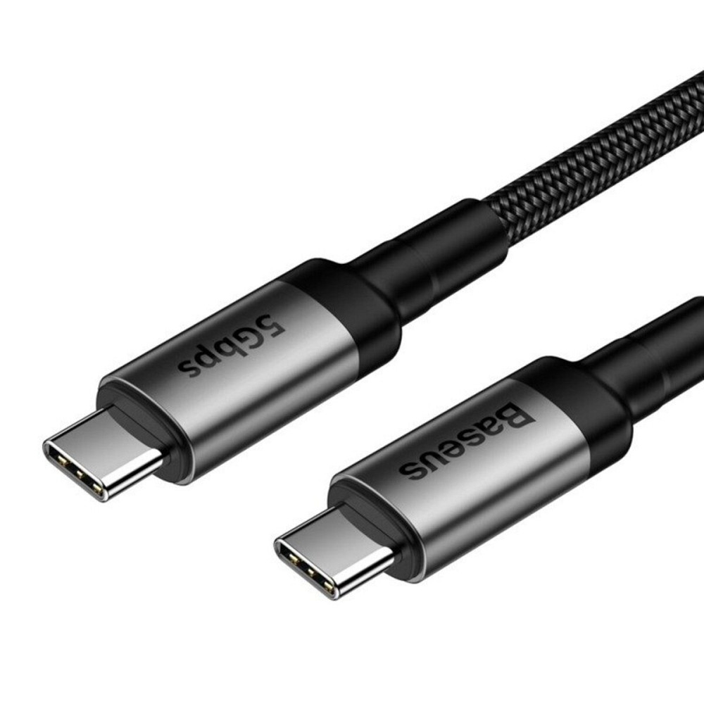 Кабель Baseus Cafule Cable Type-C PD3.1 Gen2 5A 1m Gray+Black Київ - фото 1
