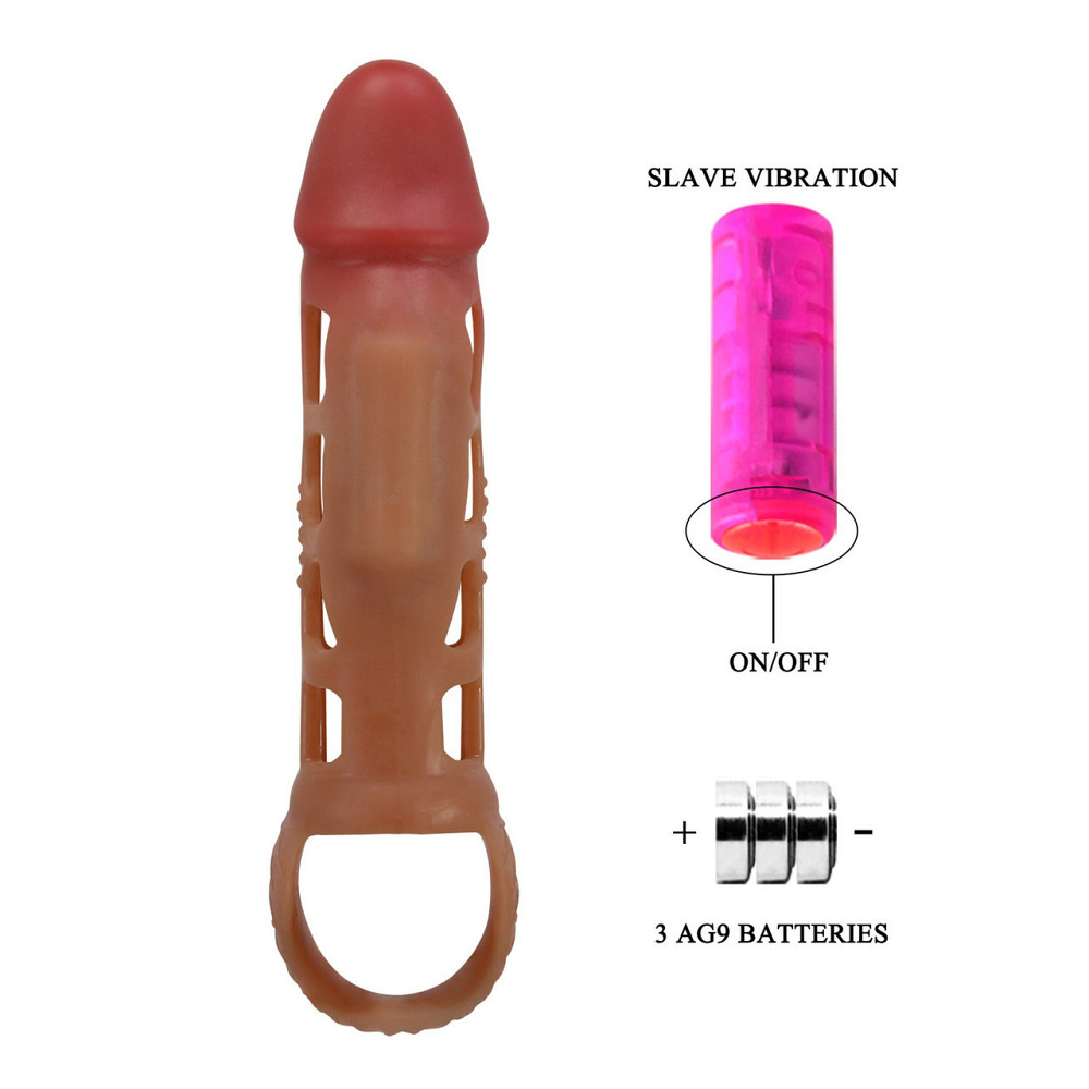 Насадка-презерватив с вибрацией PRETTY LOVE - Preston Penis sleeve, BI-026209-2 Sex Aura Киев - изображение 7