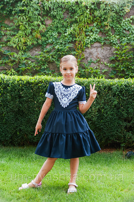 Шкільна сукня з коротким рукавом 116-134 Кривий Ріг - фото 3