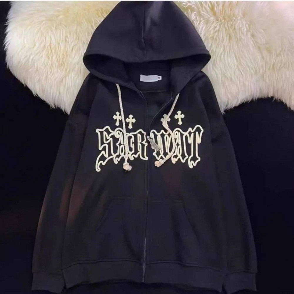 Женская стильная повседневная худи тринитка на флисе Одесса - изображение 1