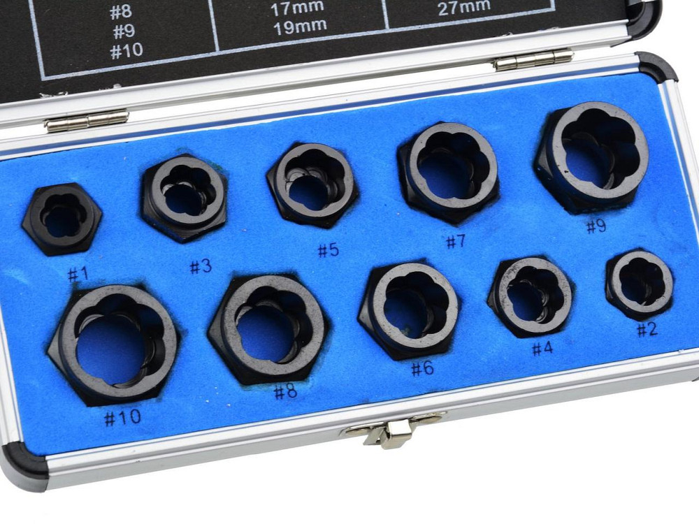 Набір Екстракторів "GeKo" для болтів і гайок розміами  9 - 19мм , к-т 10шт. [CrMo] Київ - фото 3