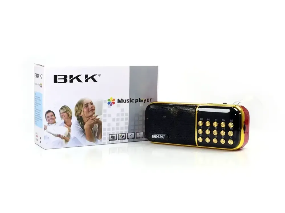 Портативний радіоприймач BKK USB/MP3 з виходом на навушники, функція годинник, цифровий тюнер Одеса - фото 1
