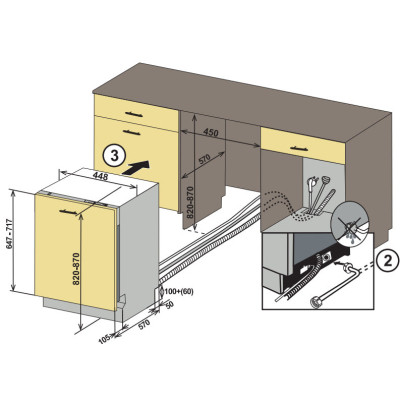 Посудомийна машина Ardesto DWMB-V4573 Вінниця - фото 3
