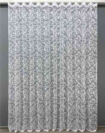 Тюль жаккард, цвет белый 1448т Киев