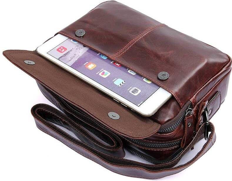 Сумка мужская Vintage 14558 из натуральной кожи Коричневая Киев - изображение 1