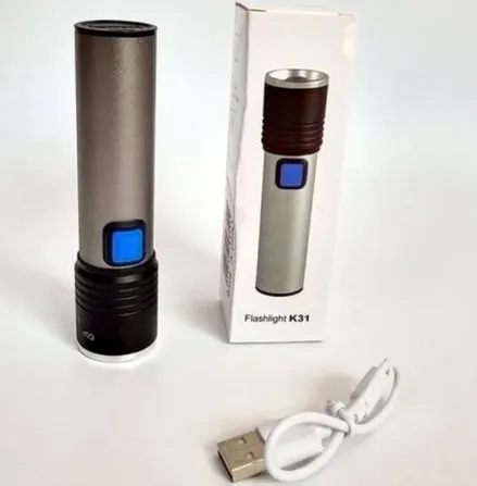 Ліхтарик ручний BL-K31 USB CHARGE акумулятор 18650, 3 режими роботи, ZOOM, ДО 500м 6811 Київ - фото 6
