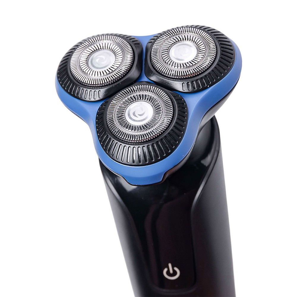 Sokany Електробритва 5 Вт 800 mAh бритва електрична бездротова з 3 голівками для гоління Синя S Коломия - фото 6