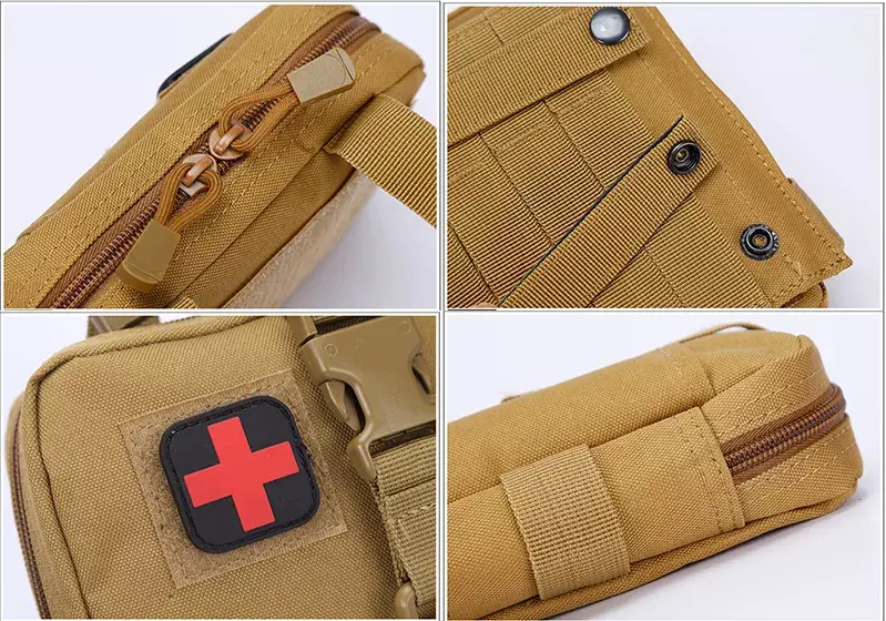 Підсумок-аптечка з кріпленням на Molle зі швидким скиданням (Хакі) Вінниця - фото 7