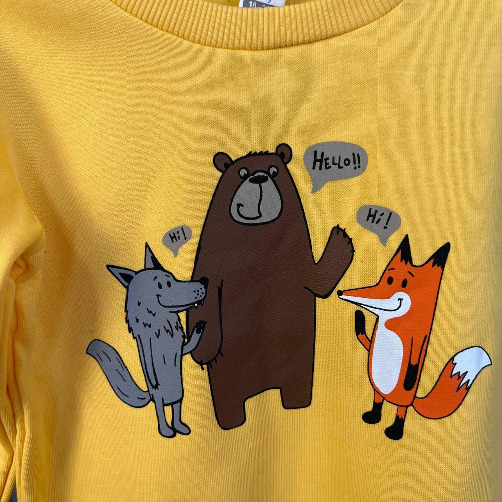 Дитяча кофта LC Waikiki Жовта 12-18 міс (80-86 см) Київ - фото 5