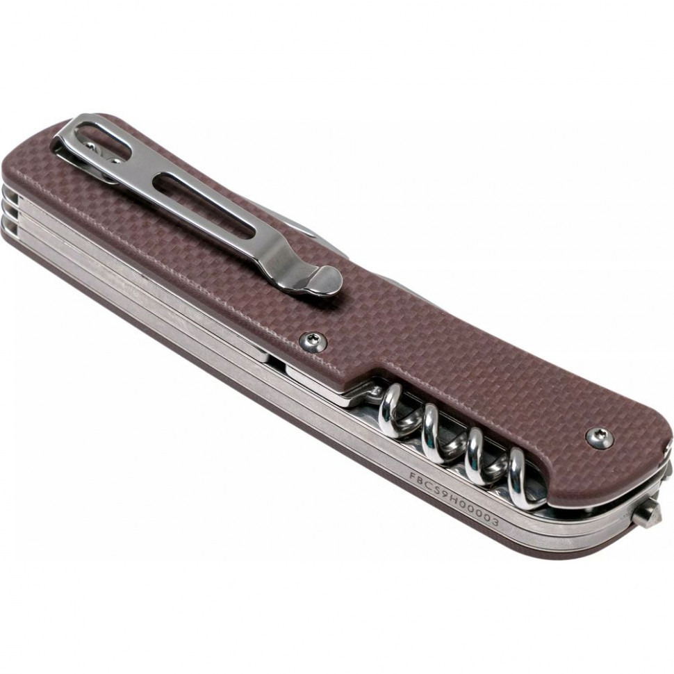 Багатофункціональний ніж Ruike Criterion L32, (8.5 см) 12C27 / G10 коричневий, 13 інстр. Київ - фото 4