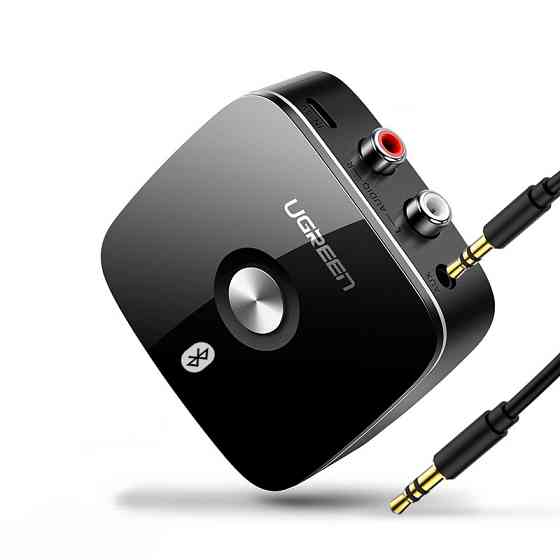 Бездротової Bluetooth 5.3 (без aptX™) аудіо приймач Ugreen 30445 c 3.5мм і 2RCA виходами (Чорний) Николаев