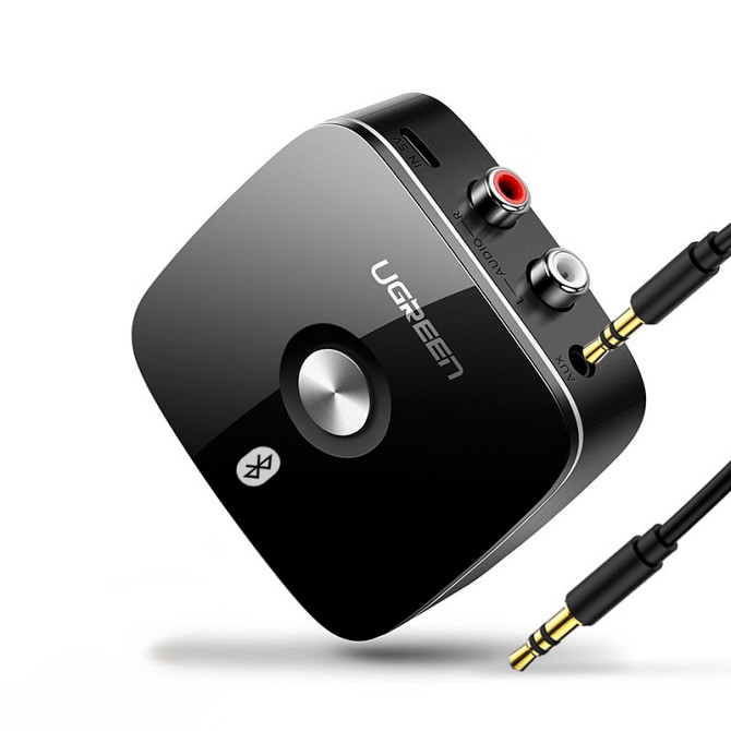 Бездротової Bluetooth 5.3 (без aptX™) аудіо приймач Ugreen 30445 c 3.5мм і 2RCA виходами (Чорний) Николаев - изображение 1