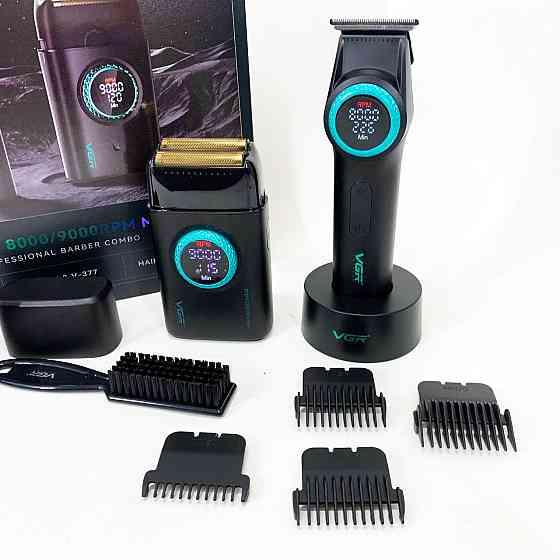 Машинка для стрижки волос и бритья VGR 2 в 1 V-977 V-377, Машинка для стрижки с мощным аккумулятором LZ-57 Львов