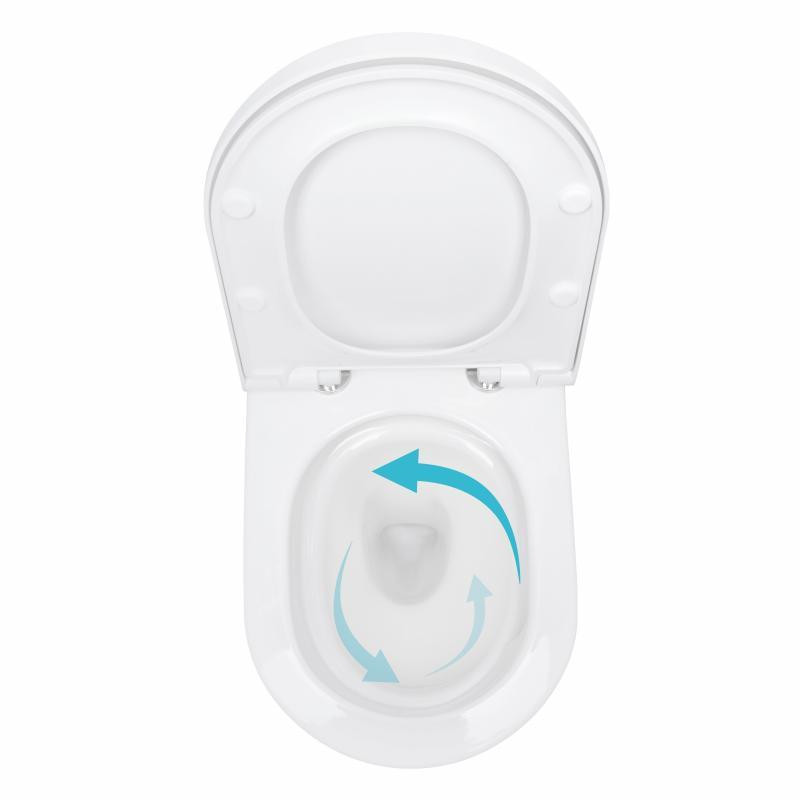 Унитаз подвесной Qtap Robin ML Ultra Quiet 520×365×365 мм, с сиденьем Soft-close MagLock, White QTROBML26W49623 Киев - изображение 6