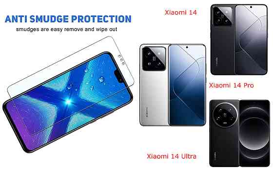 Захисне скло NeoGlass для Xiaomi 14, 14 Pro, 14 Ultra – надпрозоре та стійке Київ