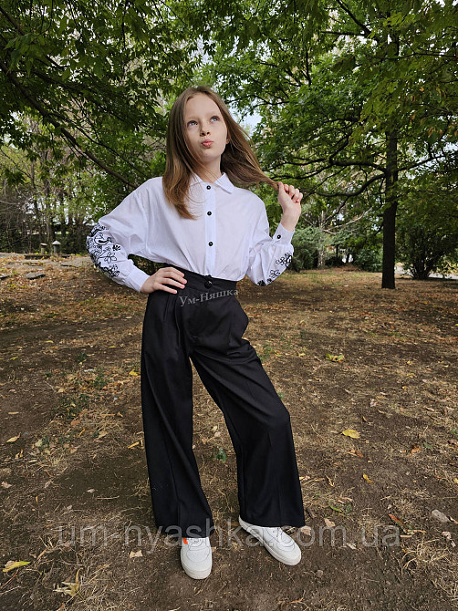 Біла сорочка з вишивкою 134-152 Кривий Ріг - фото 5