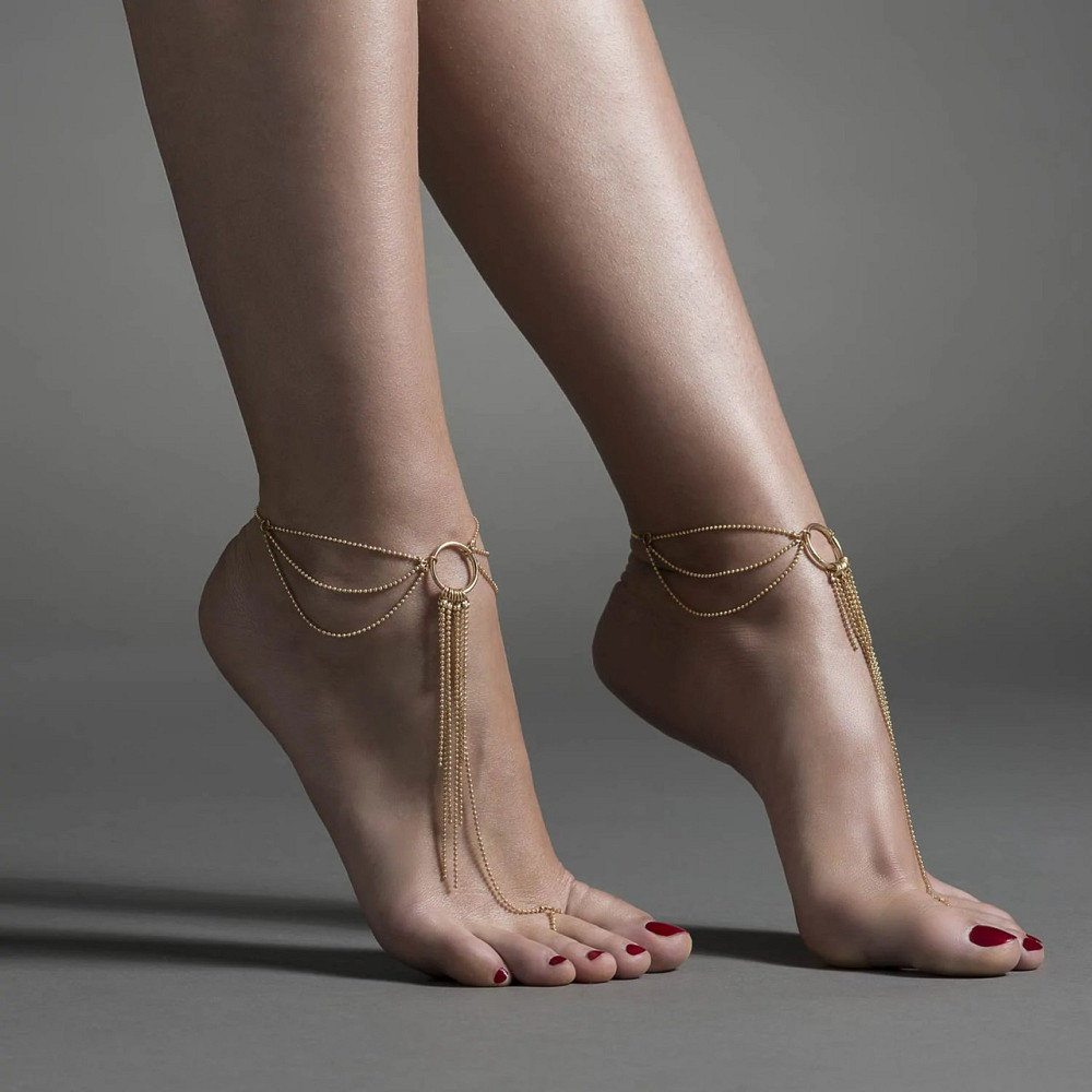 Браслеты для ног Bijoux Indiscrets Magnifique Feet Chain — Gold Sex Aura Київ - фото 1