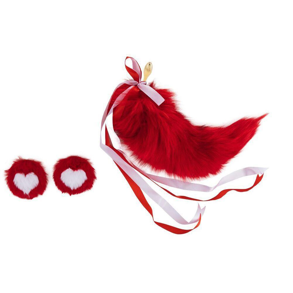 Анальна пробка з хвостом лисиці LOCKINK SEVANDA Red Vixen Set with Pear-shape Plug Sex Aura Київ - фото 1