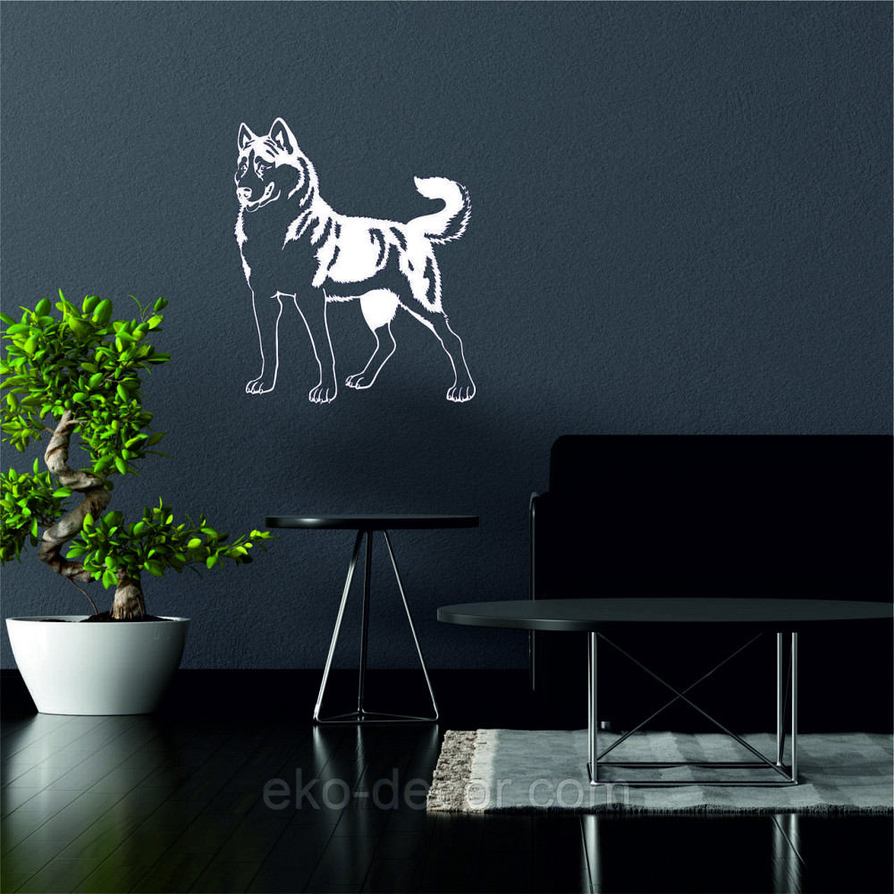 Декоративное настенное Панно «Хаска», Декор на стену 90*76 см, Белый Киев - изображение 2