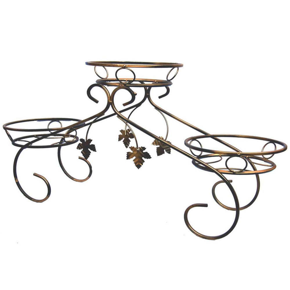 Подставка кованая для цветов «Сани» на 3 вазона, стойка под цветы, вазон Киев - изображение 1