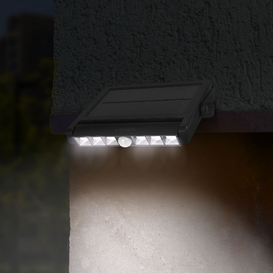 LED Ліхтар вуличний настінний автономний сенсорний IP54 600Lm 5000К VL-WLSO-025-S Videx Житомир