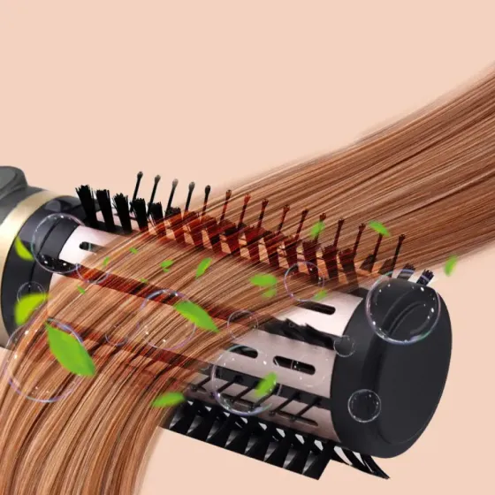 Фен-щетка с регулировкой температуры и 3 насадками для укладки VGR V-496 1000Вт Коломыя
