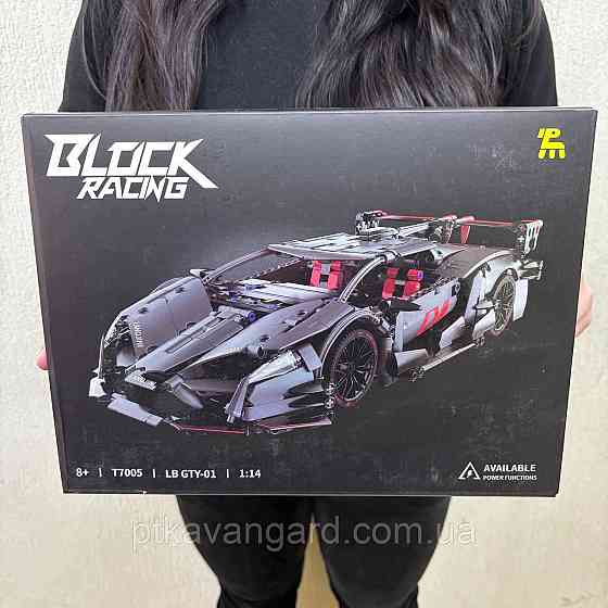 Конструктор спортивна машинка Ламборгіні 1015 деталей Technic чорний Хмельницький