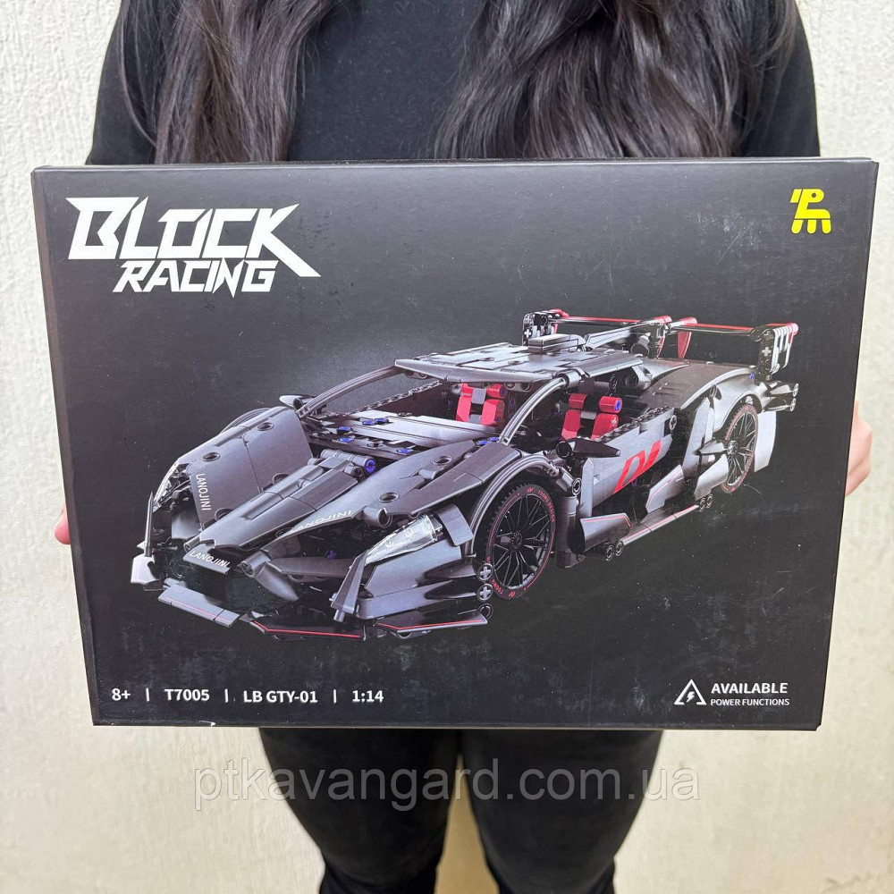 Конструктор спортивная машинка Ламборгини 1015 деталей Technic чёрный Хмельницкий - изображение 1