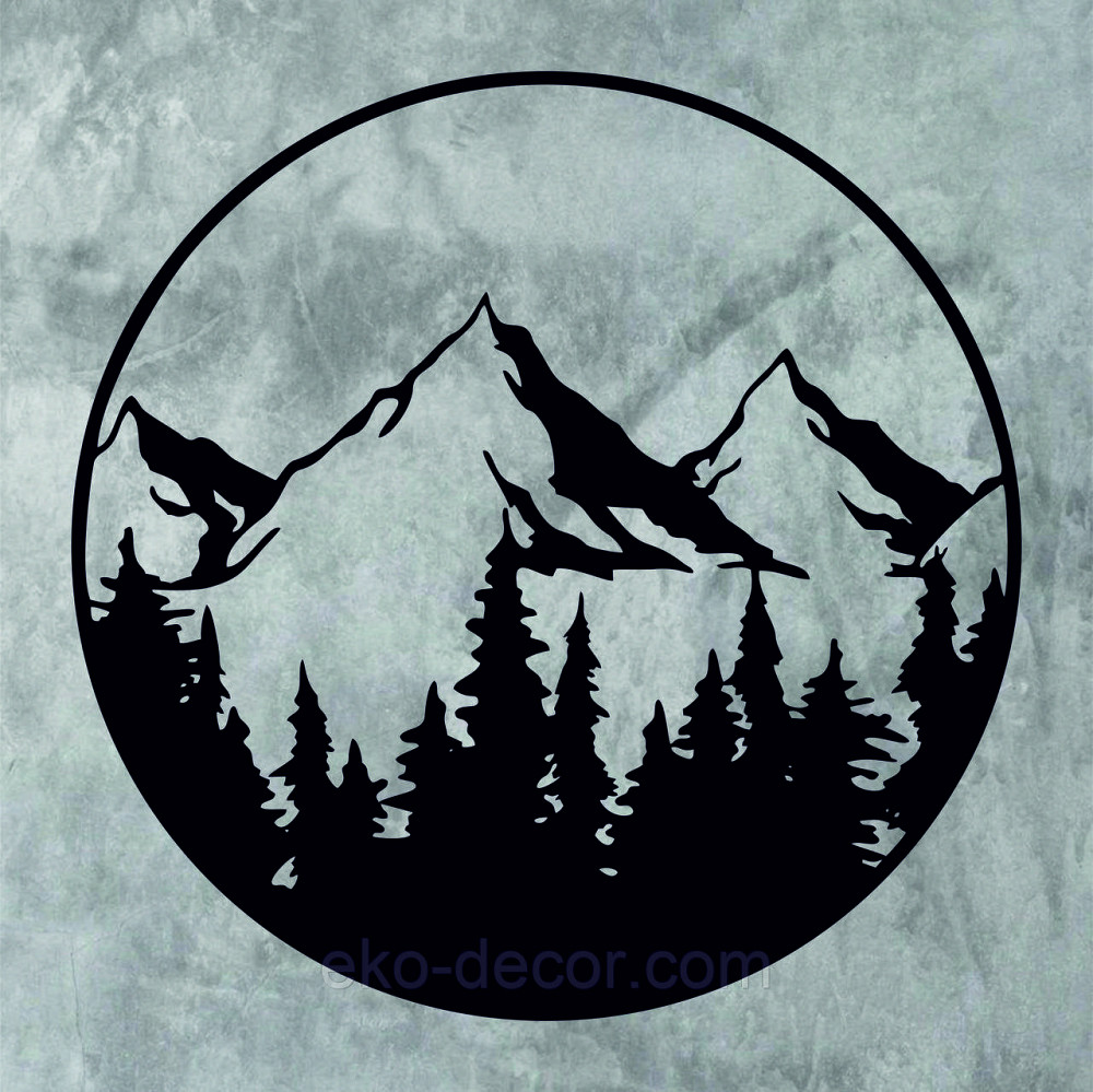 Декоративне настінне Панно «Гори», Декор на стіну Київ - фото 7