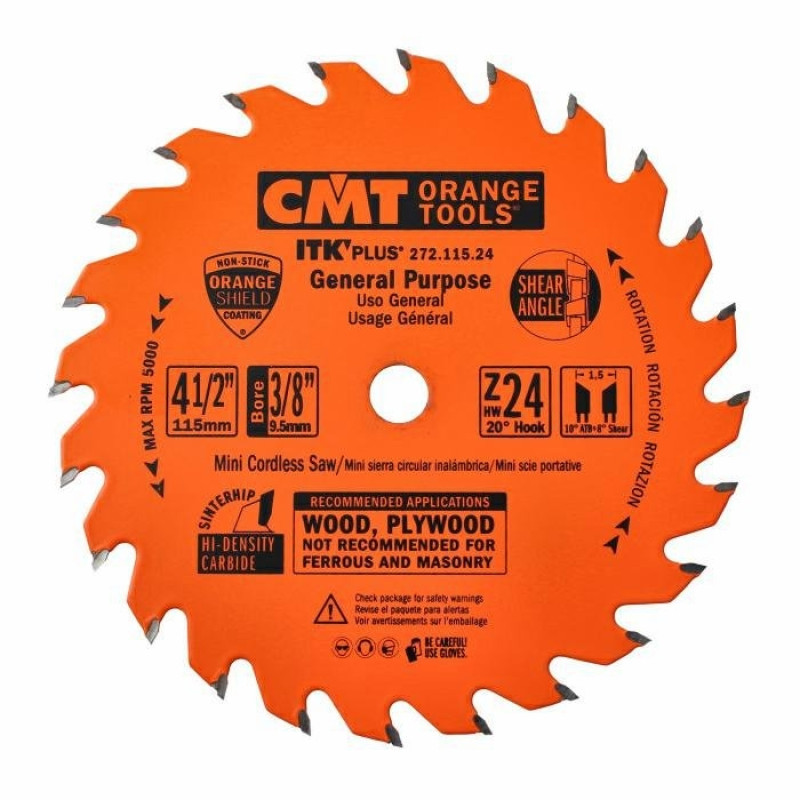 Пильный диск по дереву CMT 115x9.5x24z K1.5/1.0 (272.115.24) Одесса - изображение 1