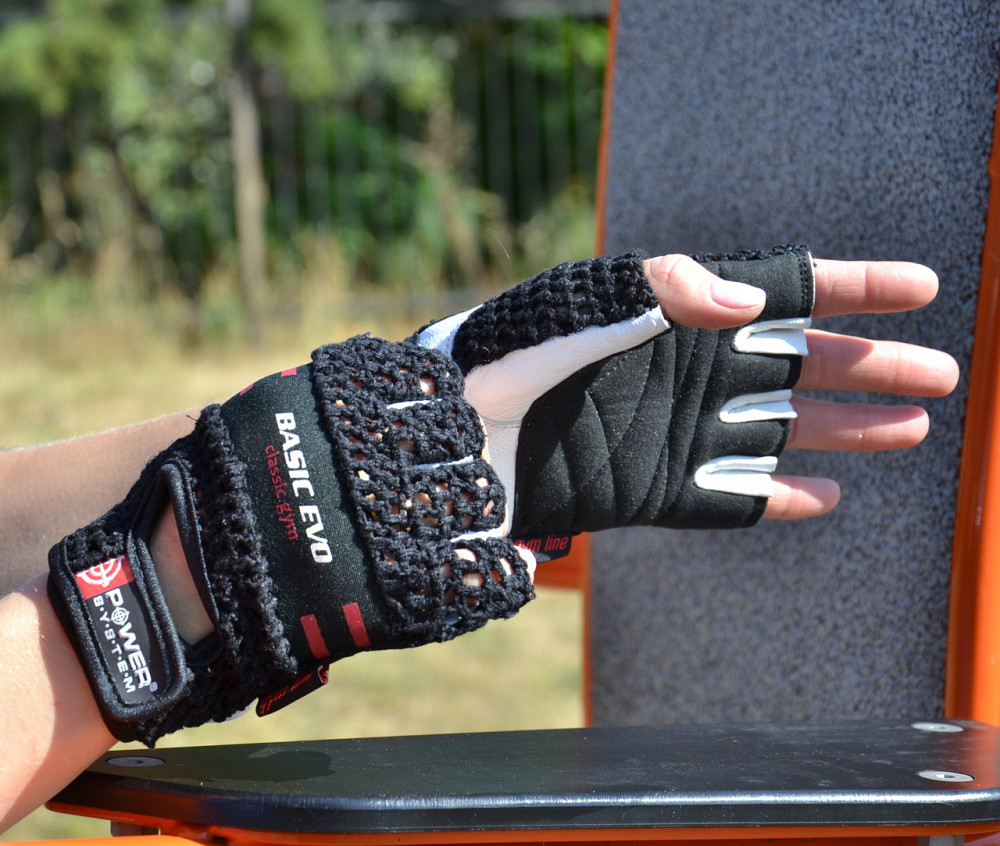 Рукавички для фітнесу Power System PS-2100 Basic EVO Black/Red Line L Кам'янське - фото 6