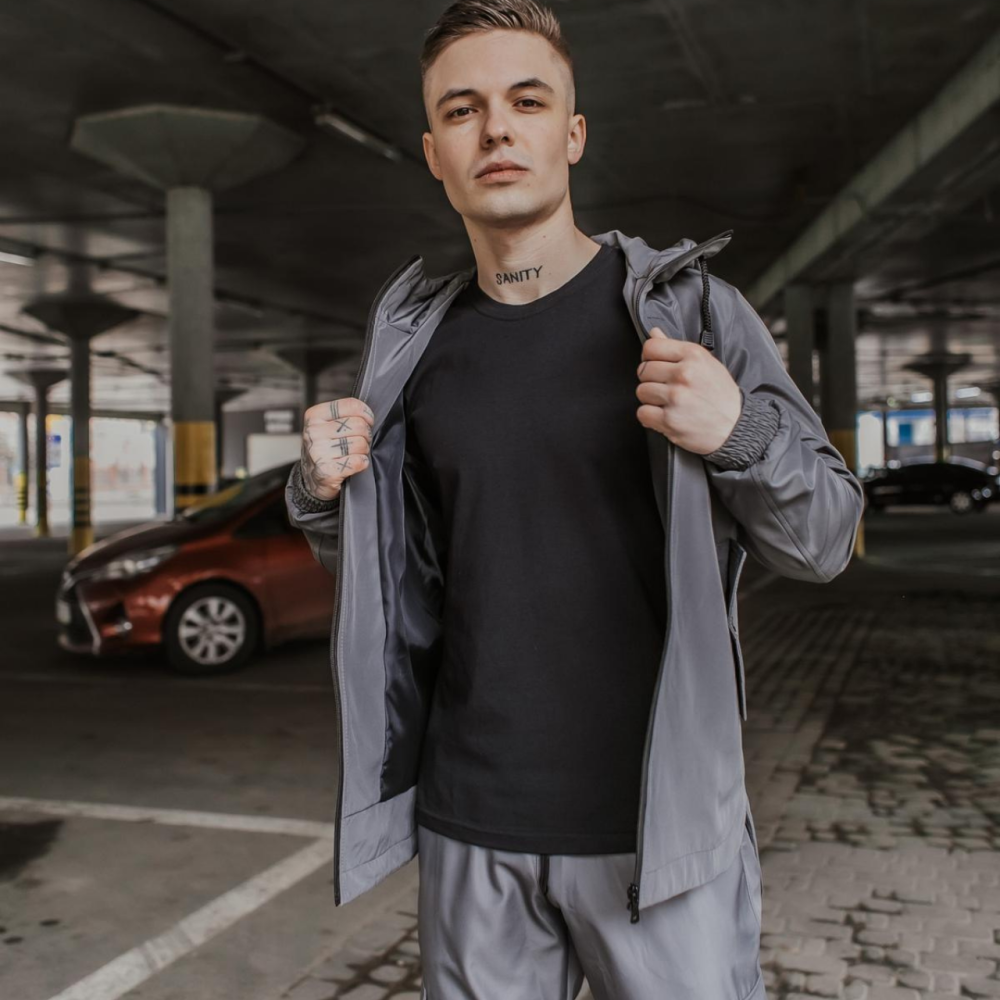 Костюм Softshell куртка з капюшоном і штани з манжетами софтшел сірий Easy M Одеса - фото 2