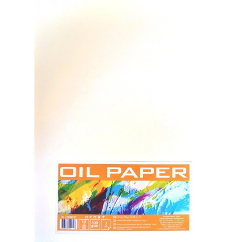 Папір для олійних фарб "Графіка" 535x385мм, 3 арк. (600г/м2), в п/п пакеті, OL2600/3E, шт Київ - фото 1