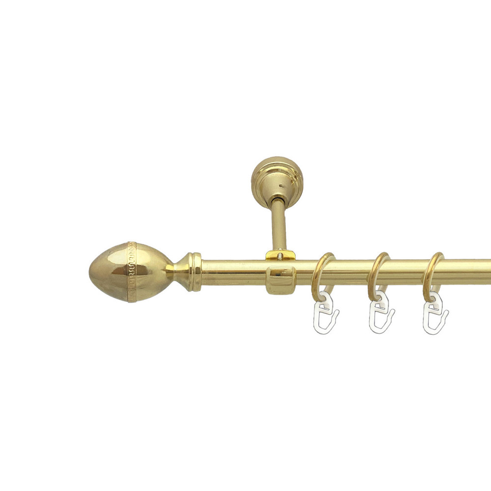 Карниз Orvit Фарже металевий однорядний відкритий Золото 16 мм 200 см (00-00014156) Львов - изображение 1