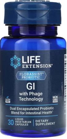 Пробіотик Life Extension LE FLORASSIST® GI with Phage Technology 30 08 капс (До 08.26) Київ