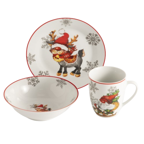 Набір посуду дит. LIMITED EDITION NY FAWN /НАБІР/3 пр.(тар., сал.,чашка) в уп. Житомир