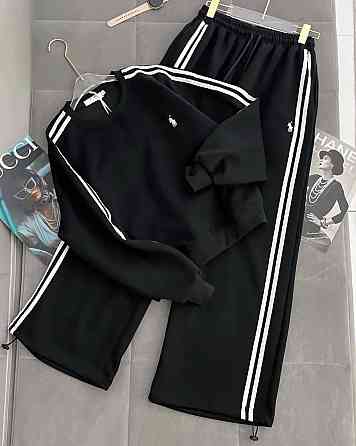 Женский прогулочный костюм двойка с лампасами турецкая двунитка Одесса