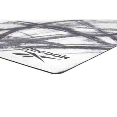 Коврик для йоги Reebok Natural Rubber Yoga Mat білий, сірий, мармур RAYG-11080OM (885652020923) Винница