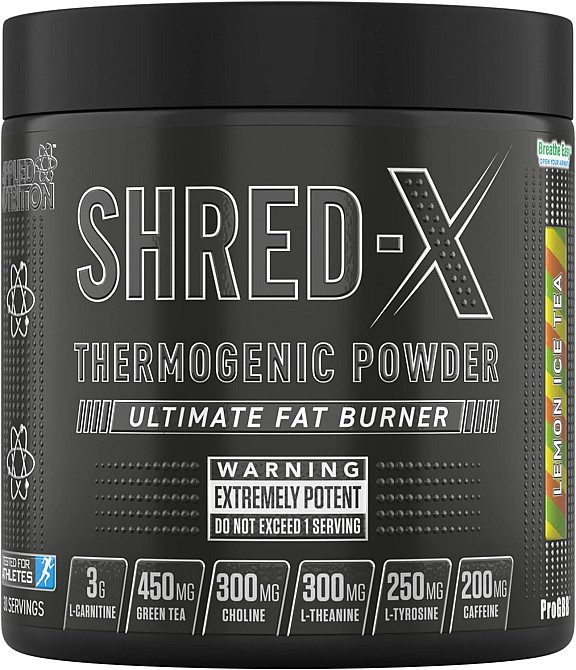 Жироспалювач Applied Nutrition Shred X Fat Burner (300g - 30 Servings) (Lemon Ice Tea) Луцьк - фото 1