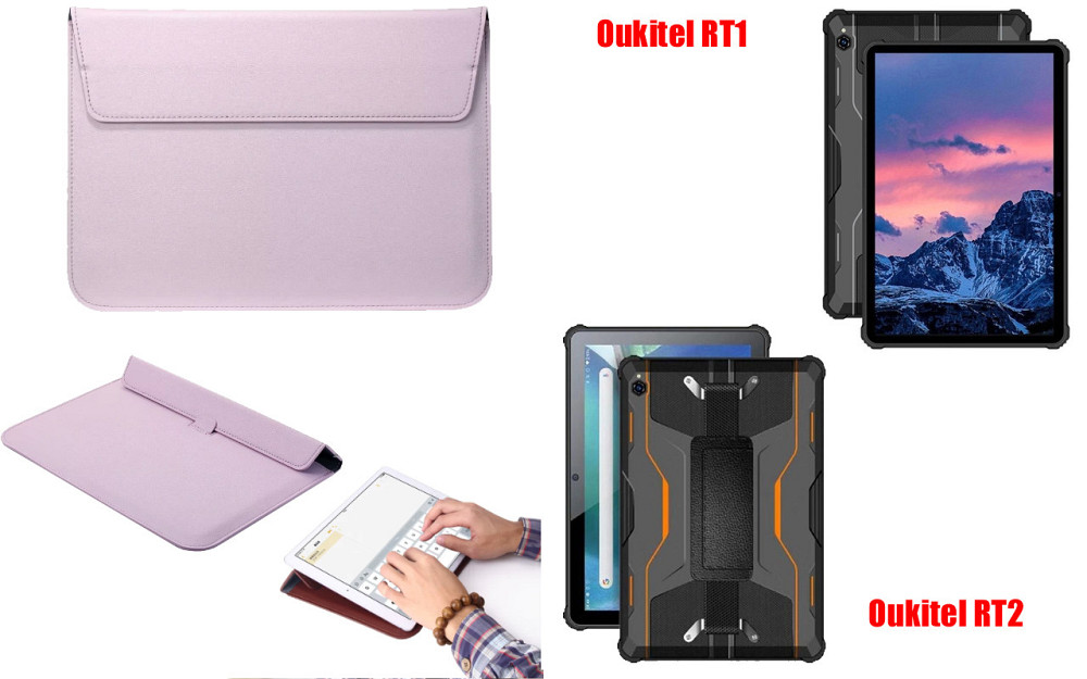 Чехол-конверт VitoCase для Oukitel RT1, Oukitel RT2, с функцией подставки для планшета Фиолетовый Киев - изображение 1