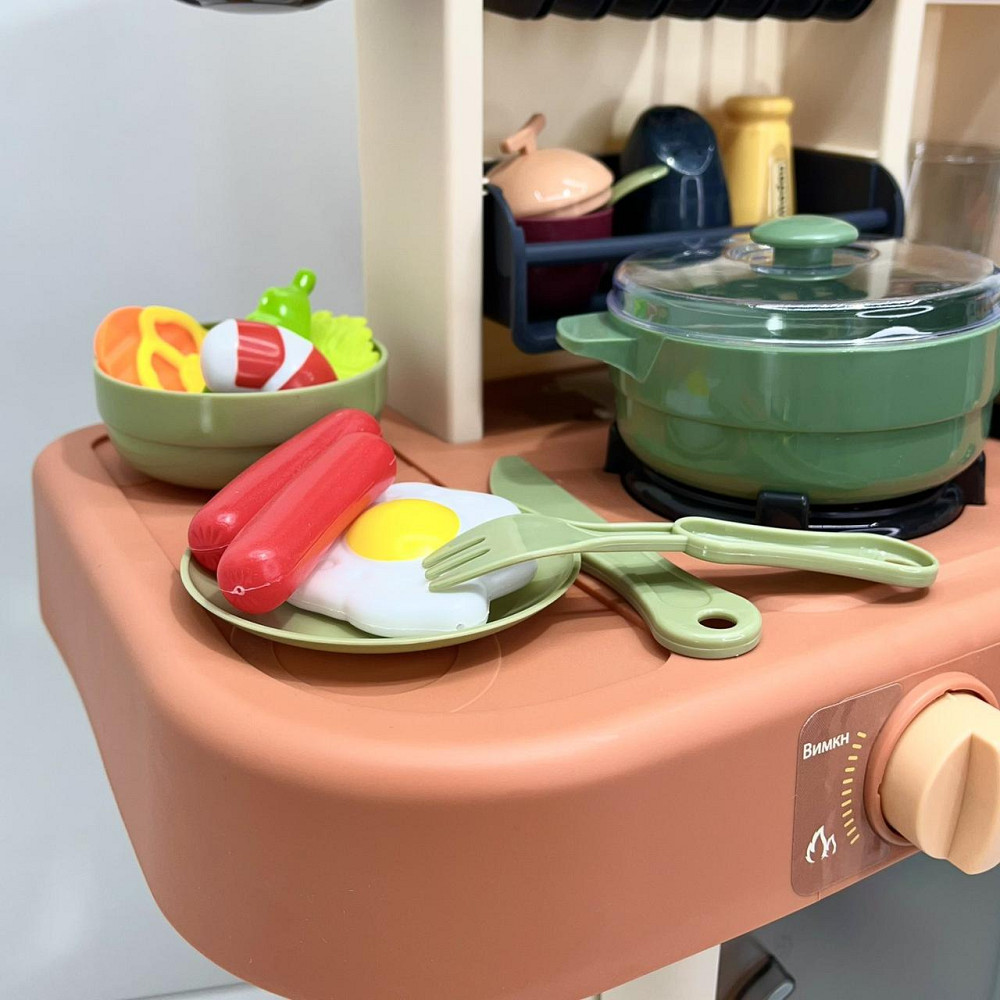 Дитяча кухня TK Group 889-184 тече вода, пар світлові і звукові ефекти Коралова Чернігів - фото 9