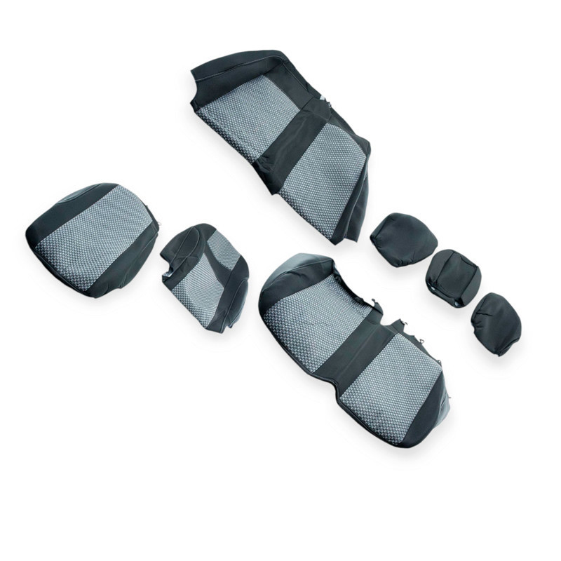 Чехлы opel vivaro (1+2) 2001-2014 фургон «ткань» серые салона Мукачево - изображение 1