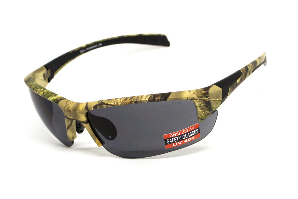 Окуляри захисні Global Vision Hercules-7 Forest Camo (gray), сірі в камуфльованій оправі Запоріжжя - фото 1