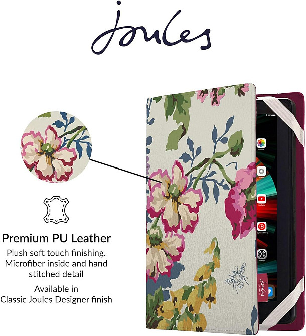 Универсальный чехол для планшета VQ 9 и 10 дюймов – Joules Cambridge Floral Cream Днепр - изображение 3