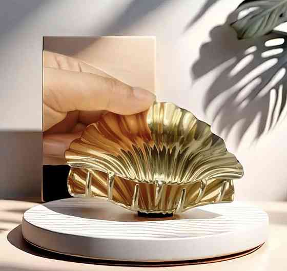 Заколка крабик "Мушля" 70 мм Сміла