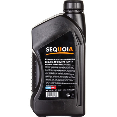 Моторна олива SEQUOIA 4T-Original 10W40 1л (4T-Original 10W40) Вінниця - фото 2