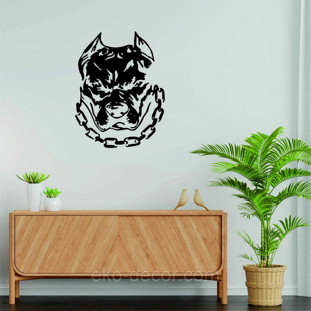 Декоративное настенное Панно «Питбуль», Декор на стену Киев - изображение 5