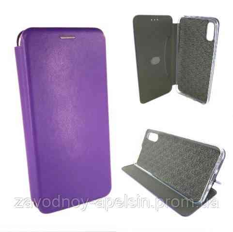 Чехол книжка Подставка Xiaomi Redmi 9A (лиловый) Одесса