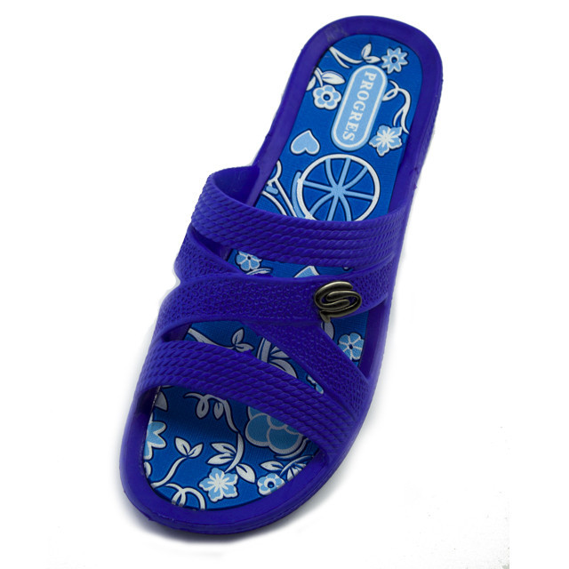 Женские шлепанцы на платформе,  антибактериальная стелька (36,37,38,39) Синий W2604020-2 Одесса - изображение 9